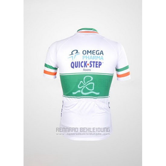 2012 Fahrradbekleidung Omega Pharma Quick Step Champion Irlandese Trikot Kurzarm und Tragerhose - zum Schließen ins Bild klicken